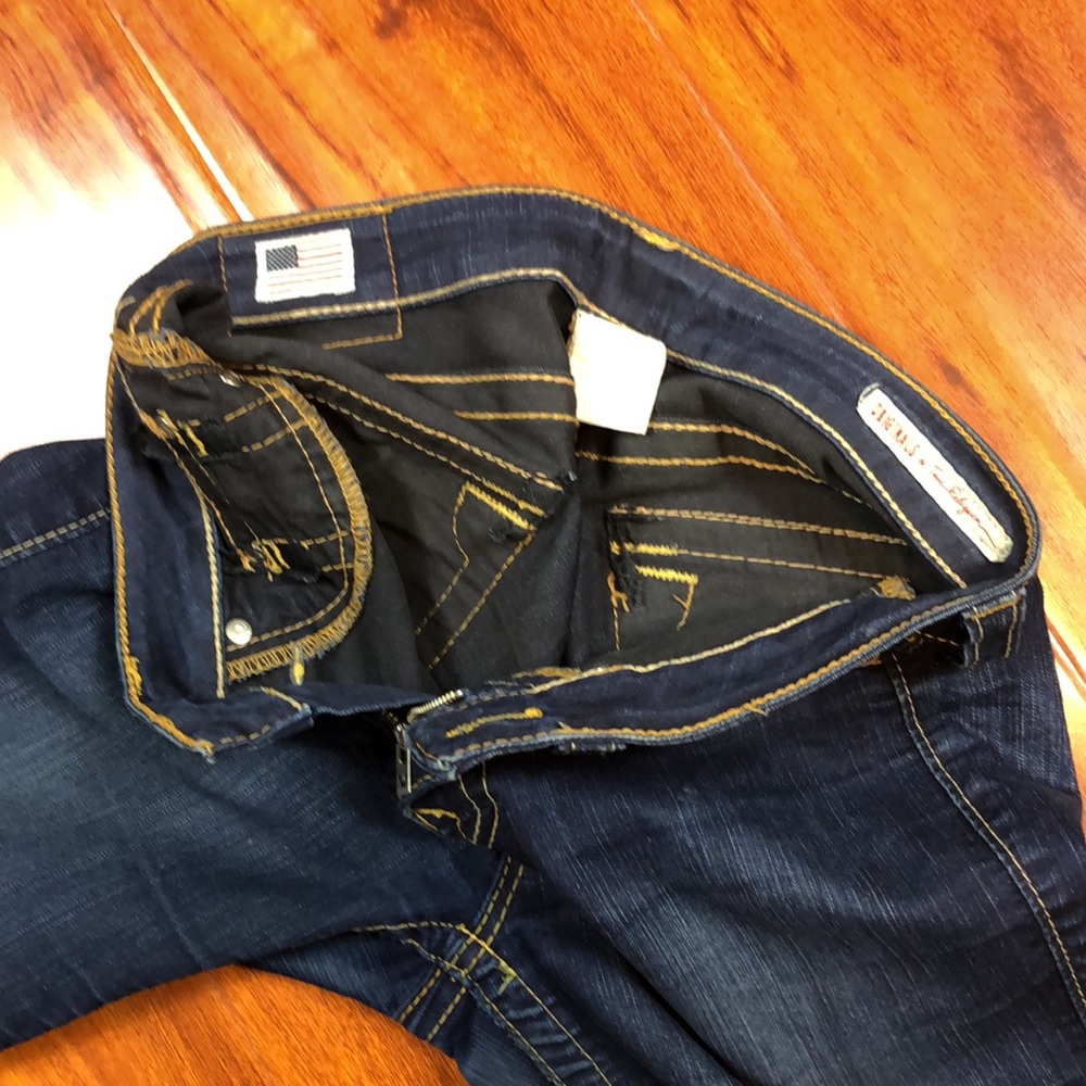 True Religion Serena Skinny Dark Wash Style WCJ-N96CR8 Inseam 29” Size 28 - Picture 10 of 14